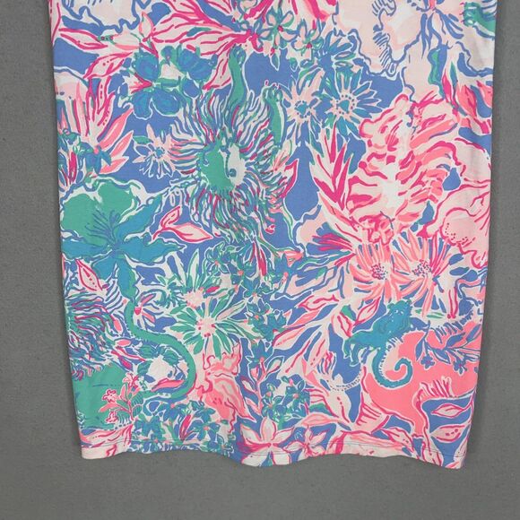 Lilly Pulitzer Dress Womens Medium Sophiletta UPF 50+  Blue Peri Resort Preppy - Picture 3 of 15